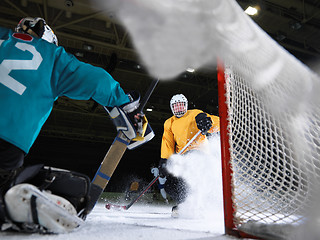 Image showing ice hockey goalkeeper