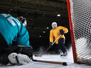 Image showing ice hockey goalkeeper