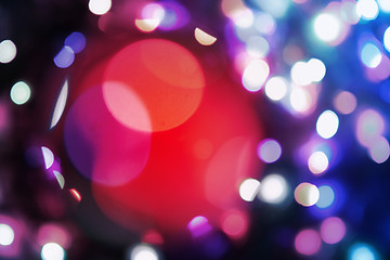 Image showing christmas color lights background