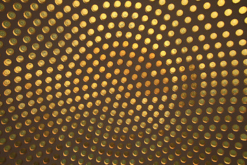 Image showing yellow glass circle abstract background