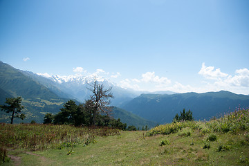 Image showing Hiking in mountain