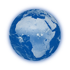 Image showing Africa on planet Earth