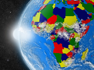 Image showing African continent from space