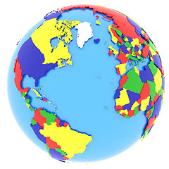 Image showing Western hemisphere on Earth