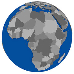 Image showing Africa on Earth political map