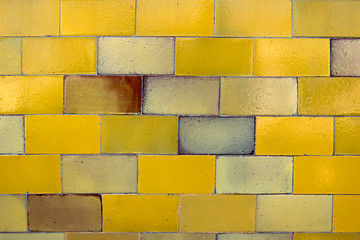 Image showing Traditional Portuguese glazed tiles