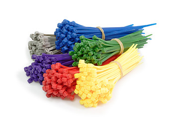 Image showing Colorful Cable Ties