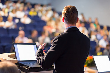 Image showing Speaker at Business Conference and Presentation.