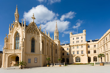 Image showing Lednice Castle in South Moravia in the Czech Republic