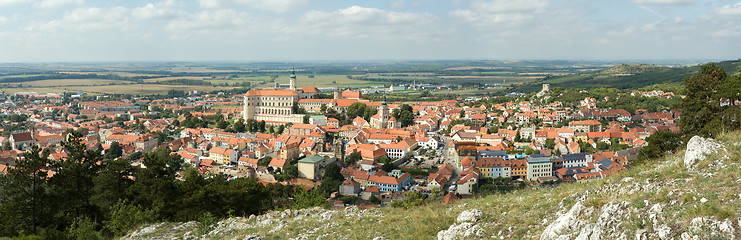 Image showing wide panorama of Mikulov
