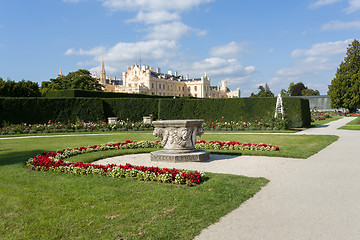 Image showing Lednice Castle in South Moravia in the Czech Republic