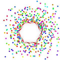 Image showing Colorful  Confetti