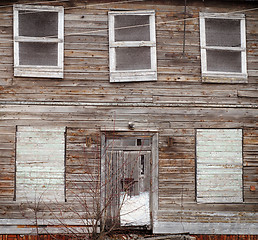 Image showing abandoned wooden house