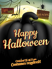 Image showing Happy Halloween Typographical Background. EPS 10