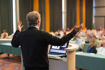 Image showing Speaker at Business Conference and Presentation.