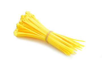 Image showing Yellow Cable Ties