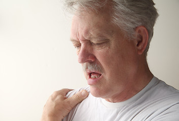 Image showing man with bursitis