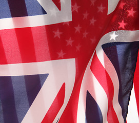 Image showing UK and U.S. flags transparent