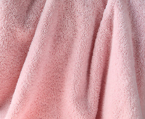 Image showing pale pink towel background