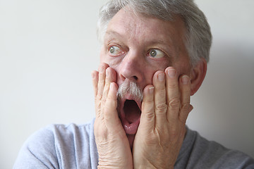Image showing very worried older man 