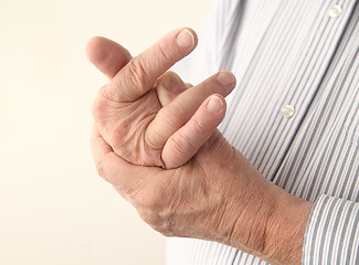 Image showing aching fingers