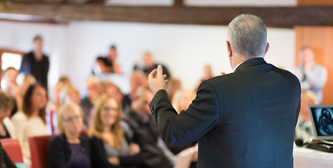 Image showing Speaker at Business Conference and Presentation.