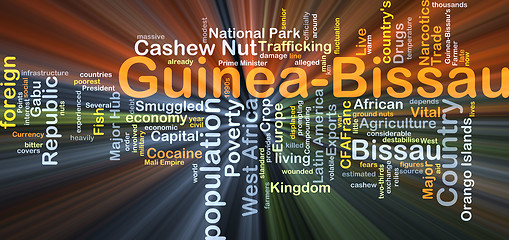 Image showing Guinea Bissau background concept glowing
