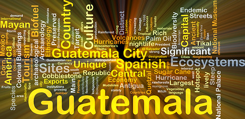 Image showing Guatemala background concept glowing