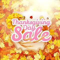 Image showing Thanksgiving Day sale. EPS 10