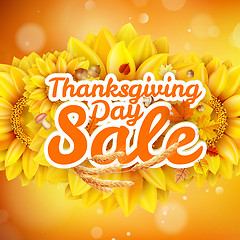 Image showing Thanksgiving Day sale. EPS 10