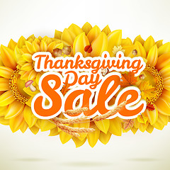 Image showing Thanksgiving Day sale. EPS 10