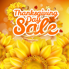 Image showing Thanksgiving Day sale. EPS 10