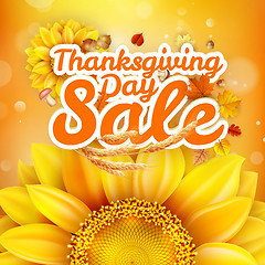 Image showing Thanksgiving Day sale. EPS 10