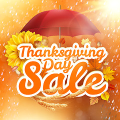 Image showing Thanksgiving Day sale. EPS 10
