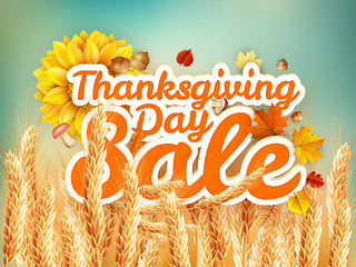 Image showing Thanksgiving Day sale. EPS 10