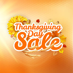 Image showing Thanksgiving Day sale. EPS 10