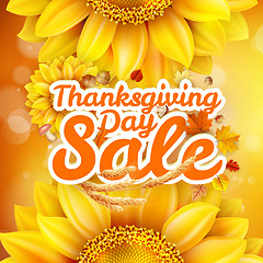 Image showing Thanksgiving Day sale. EPS 10