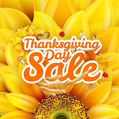 Image showing Thanksgiving Day sale. EPS 10