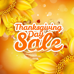 Image showing Thanksgiving Day sale. EPS 10