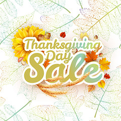 Image showing Thanksgiving Day sale. EPS 10