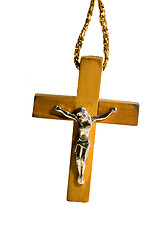 Image showing wooden neck cross 