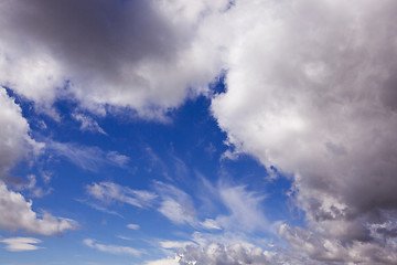 Image showing the sky with clouds  