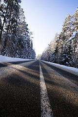 Image showing the winter road 