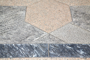 Image showing villadosia street   pavement of a curch and marble