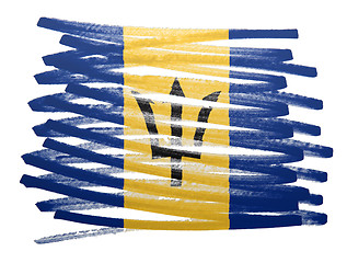 Image showing Flag illustration - Barbados