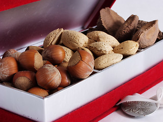 Image showing Nut Giftbox, close