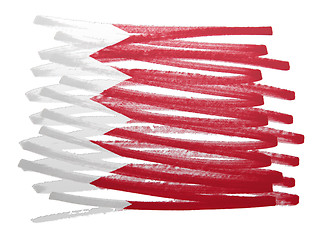 Image showing Flag illustration - Bahrain