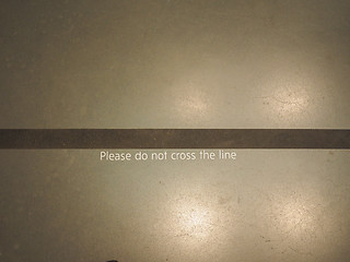 Image showing Do not cross