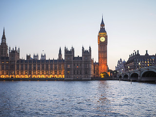 Image showing Houses of Parliament in London