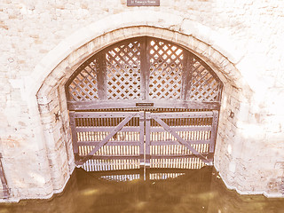 Image showing Retro looking Tower of London